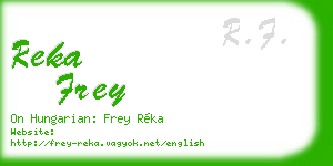 reka frey business card